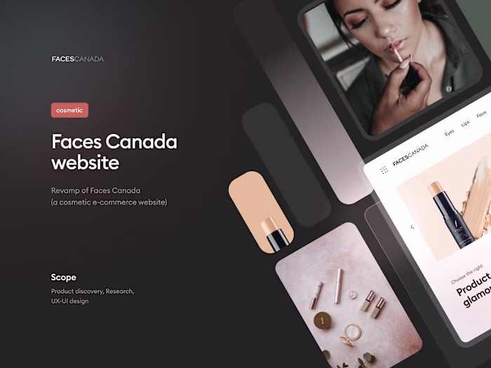 Website design revamp (Faces Canada)