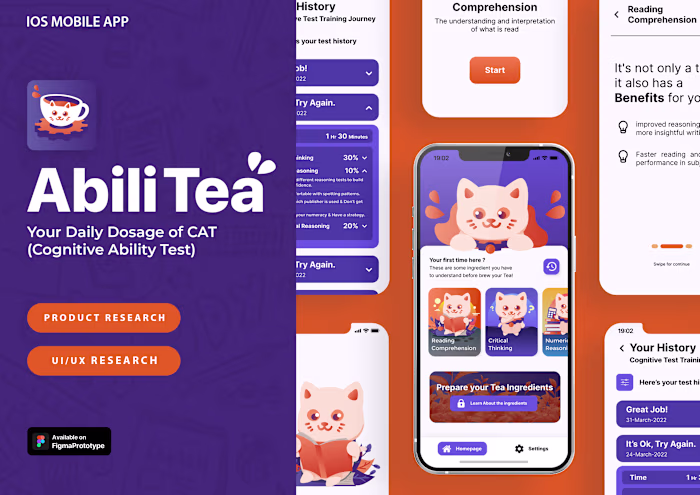 UI/UX | AbiliTea - Your daily dosage of CAT