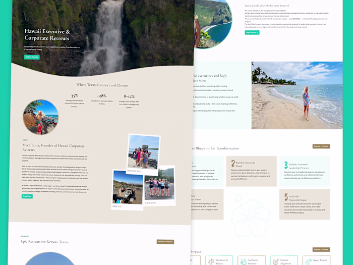 Hawaii Retreats Website Redesign