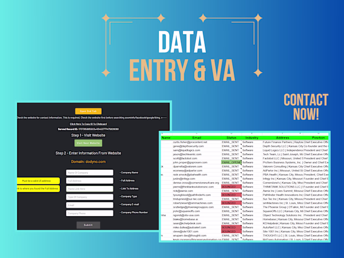 Smart & Accurate Data Entry for Data Orchard & Beyond