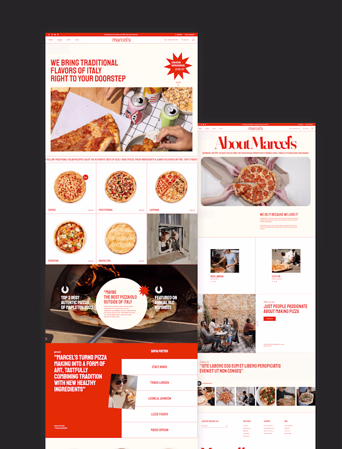 Classic pizzeria website [coming soon]