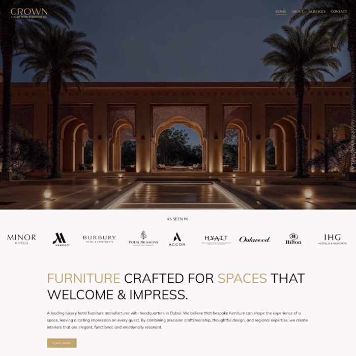 We partnered with Crown Luxury