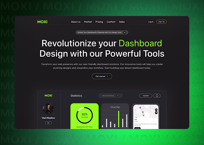 MOXI Dashboard Website