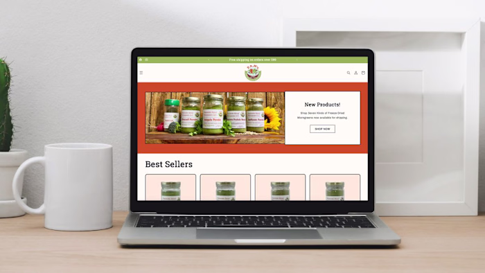 eCommerce Website Development for Pam’s Microgreens