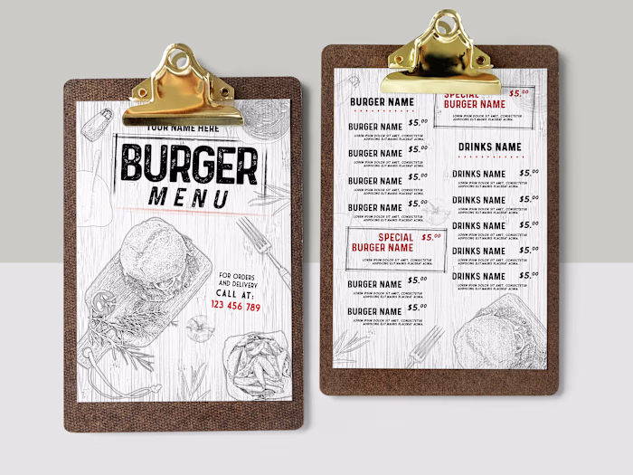 Food Menu Flyer Design