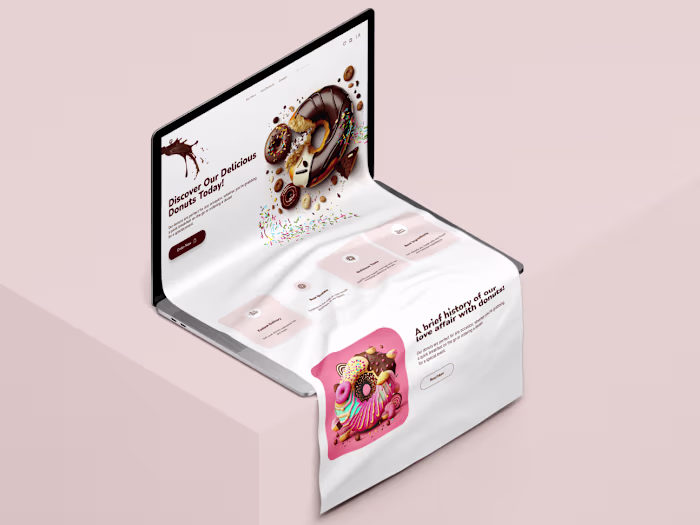 Donut Website Landing Page 
