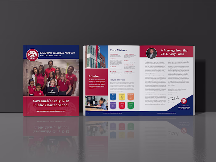 Editorial Design: Magazine for Savannah Classical Academy