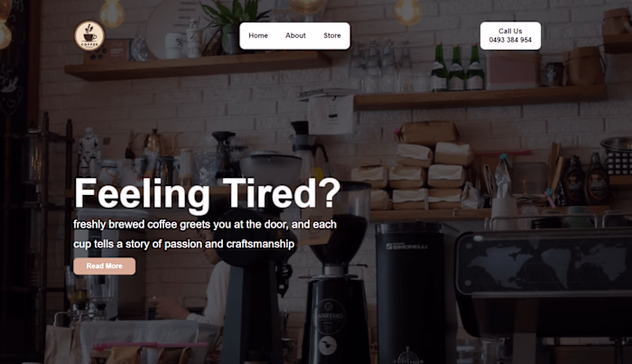 Coffee Shop Website