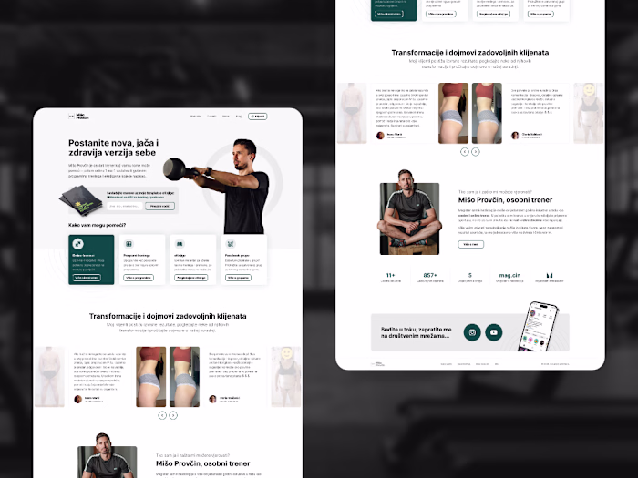 Fitness Coach Website Transformation