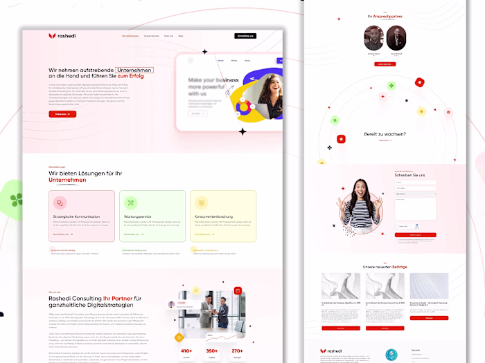 Business Consulting Platform – Webflow Development