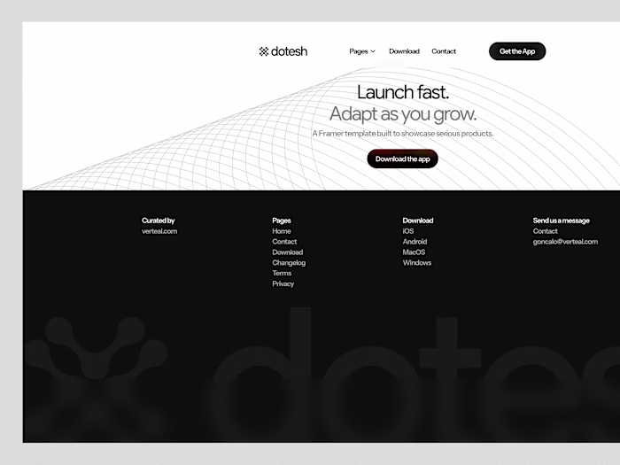 Footer for Framer Template Let me know your thoughts!