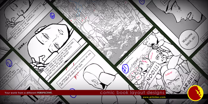 COMIC BOOK LAYOUT DESIGN SERVICES