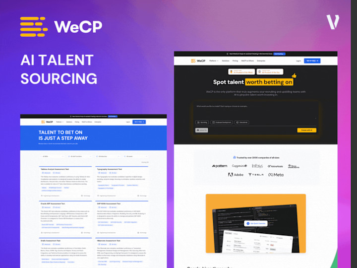 Cover image for Responsive Ai SaaS Talent Assessment Website - WeCP