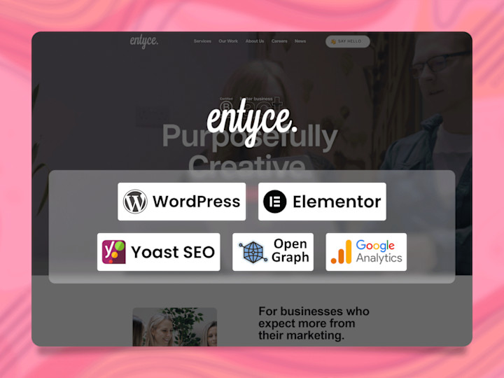 Cover image for Entyce Creative Website – Webflow Development & Design