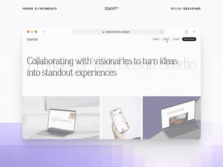 Cover image for Maeve Studio – Website in Framer