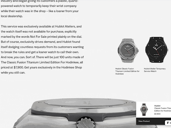 Cover image for Luxury Retail Website to Showcase a Limited Edition Product