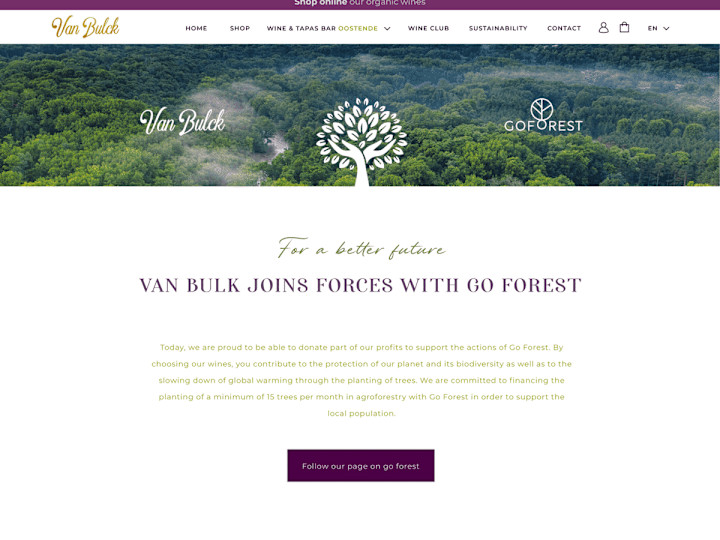 Cover image for Van Bulck Wine Website