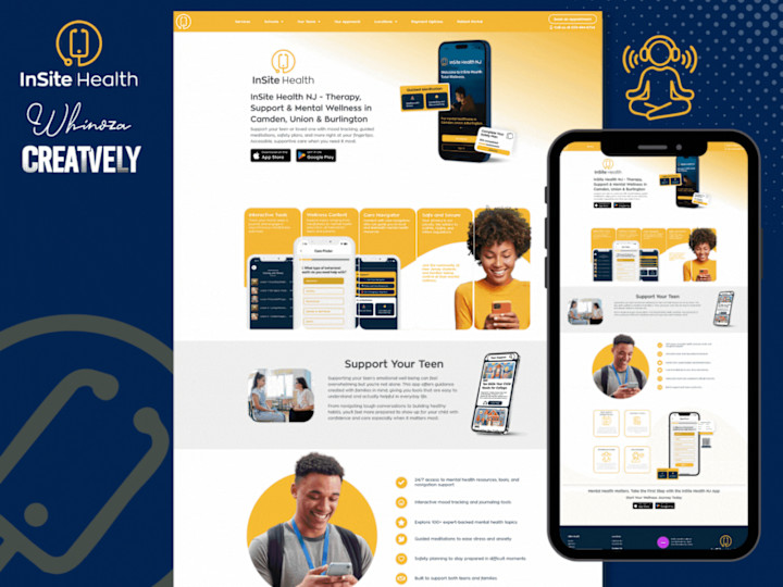 Cover image for InSite Health NJ Website Redesign for App Launch