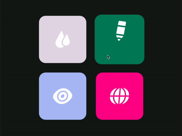 Cover image for Interactive Icon buttons Animation