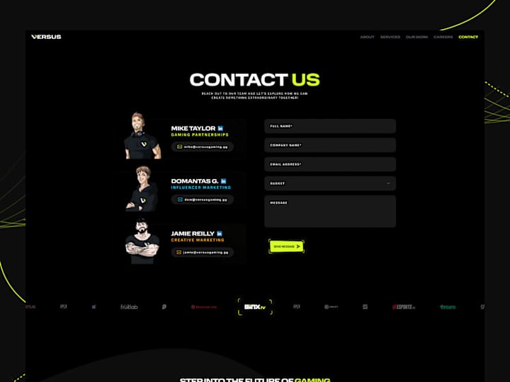 Cover image for B2B Website Design for Gaming and Esports Agency