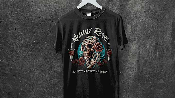 Cover image for Unique Mummy Rose T-Shirt Design Template