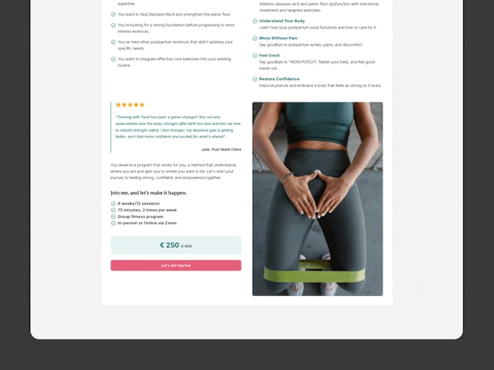 Cover image for WellMom Fitness Framer Website Development