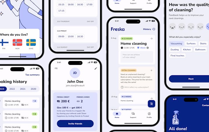 Cover image for Freska — Home Cleaning App