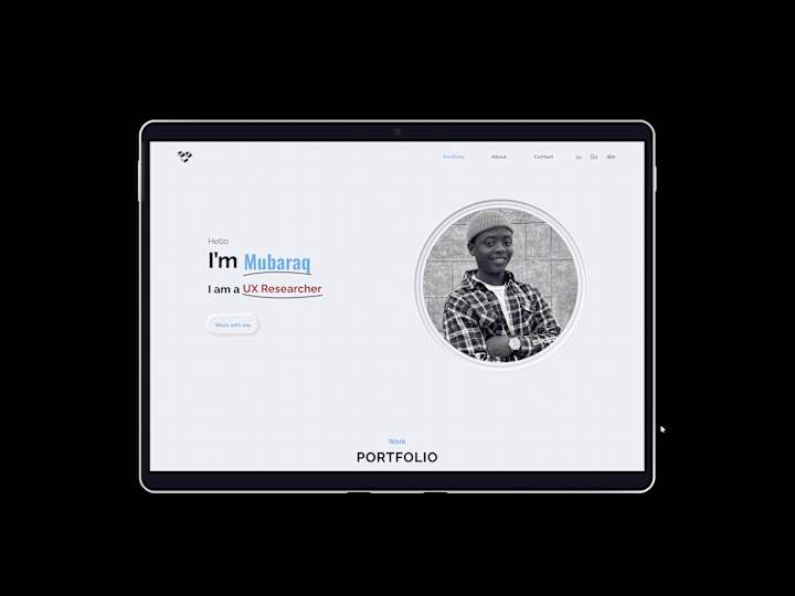 Cover image for Mubaraq's Portfolio Website Design and Personal Branding 