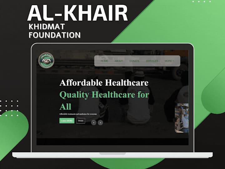 Cover image for Al-khair Khidmat Foundation | Streamlined NGO Display & Donation