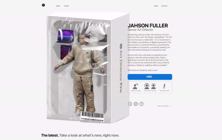 Cover image for Interactive 3D Landing Page 