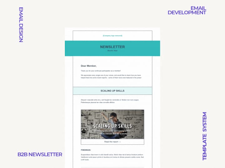 Cover image for Quarterly B2B Newsletter Design and Development