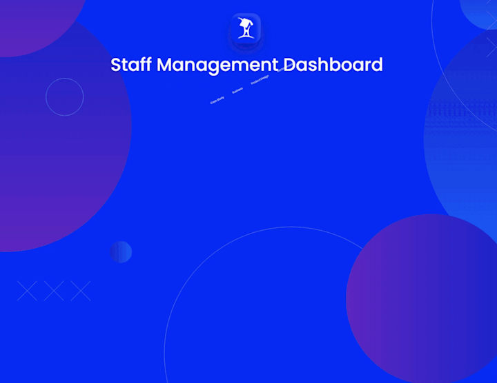 Cover image for Staff Management Dashboard 