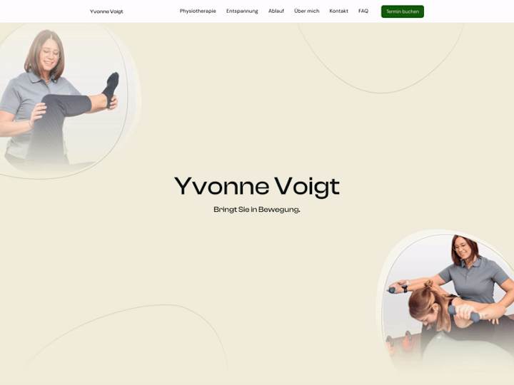 Cover image for Physio Yvonne - Webdesign