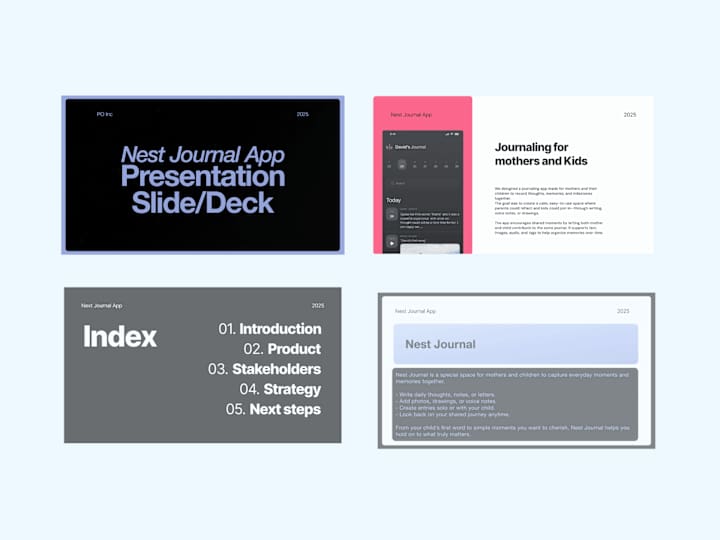 Cover image for Slide Deck Design for Nest Journals App