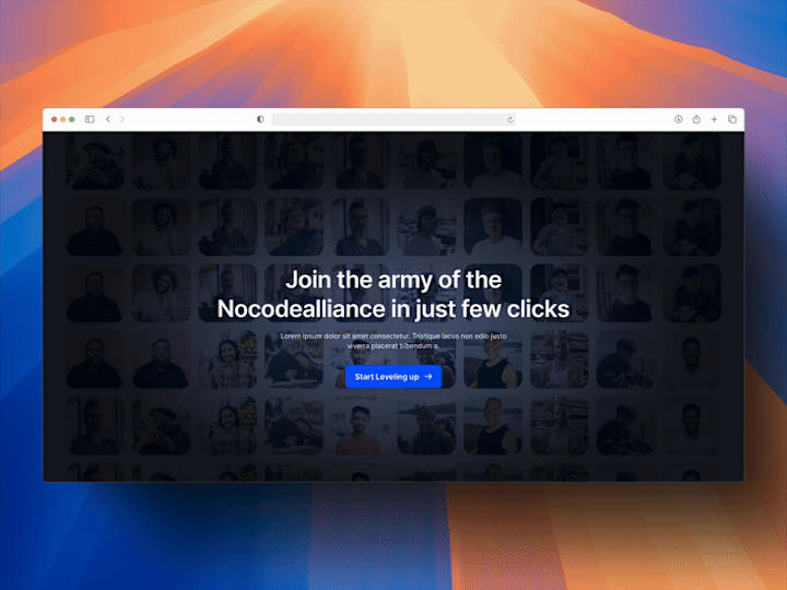 Cover image for No-Code Alliance Website UI Redesign – Designed in Figma