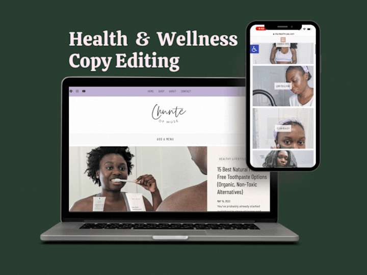 Cover image for Health & Wellness Copy Editing