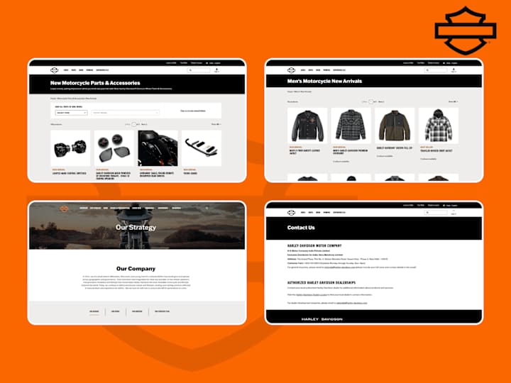 Cover image for Harley-Davidson Website Development | Adobe Experience Manager