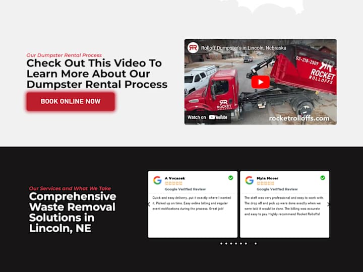 Cover image for Rocket Rolloffs (WordPress website design)