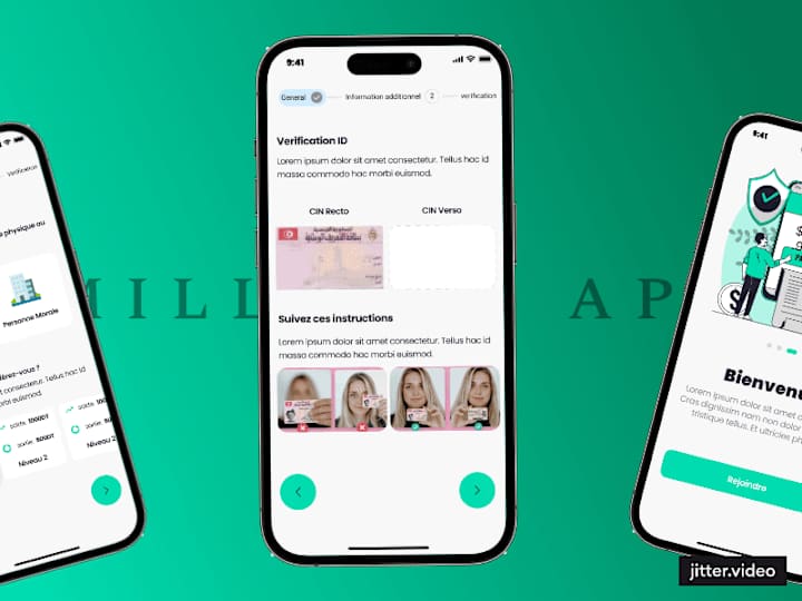 Cover image for Mobile Wallet UI/UX Product design: Millimes