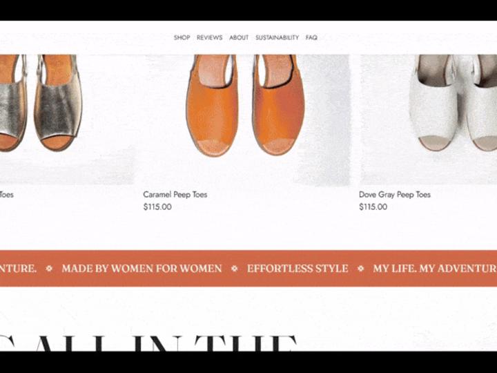 Cover image for Womads- Shopify Footwear Website Redesign