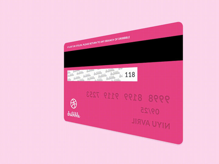 Cover image for Dribbble Credit Card
