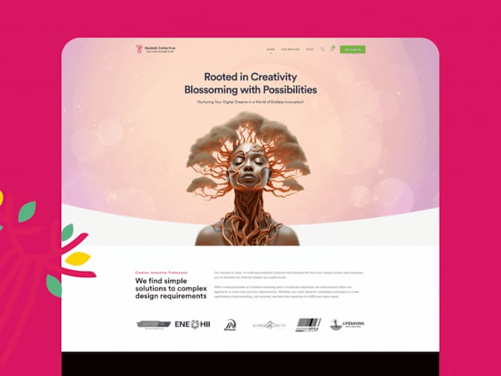 Cover image for Agency Website and Social Media Designs - Baobab Collective