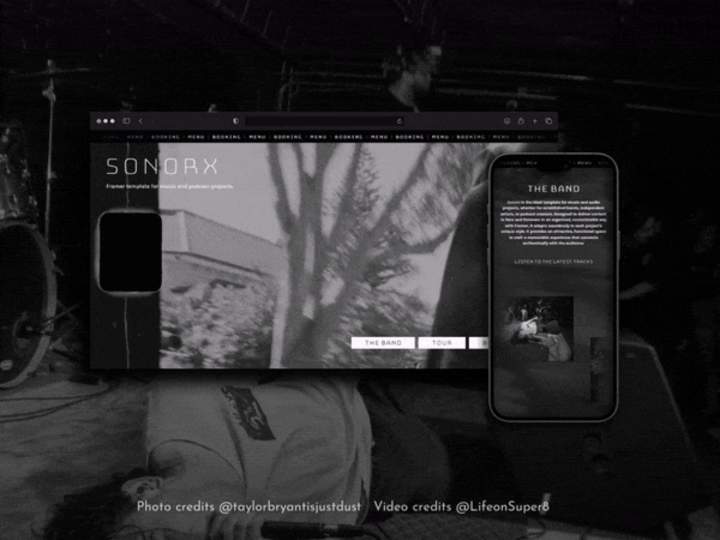 Cover image for Sonorx - Landing Page for Music and Podcast Creators