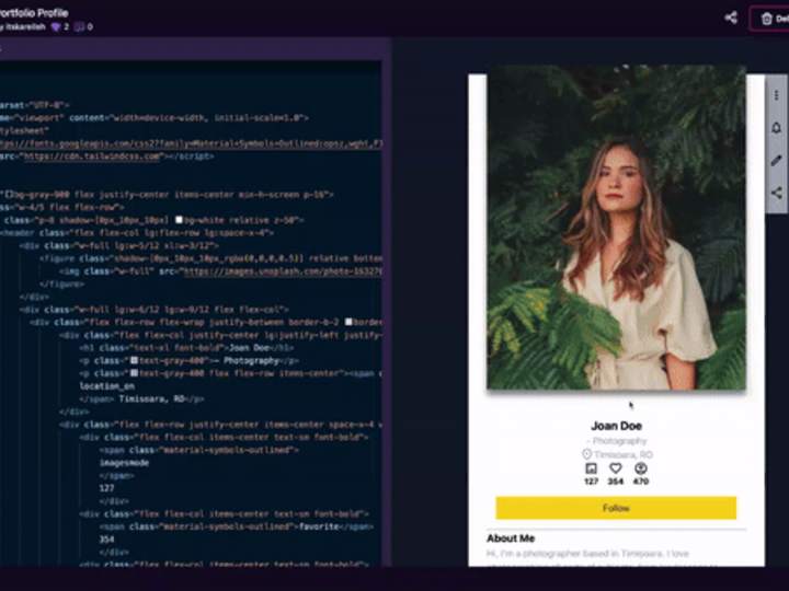 Cover image for Portfolio Profile - Figma to HTML/CSS and JS