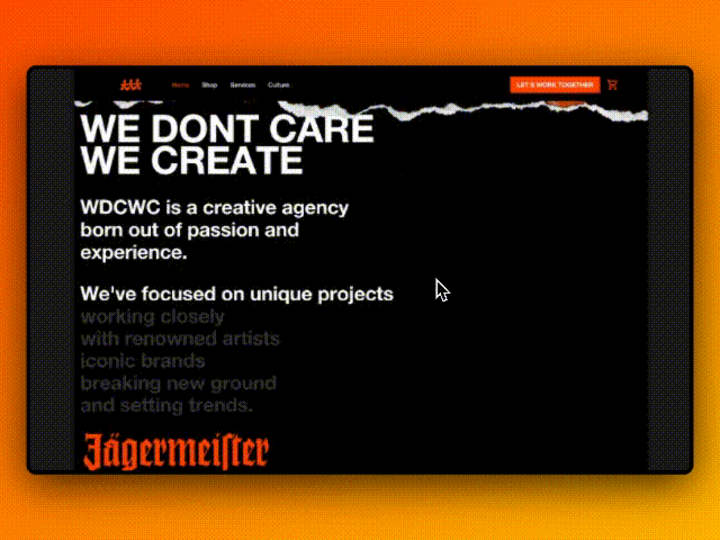 Cover image for We Don't Care We Create