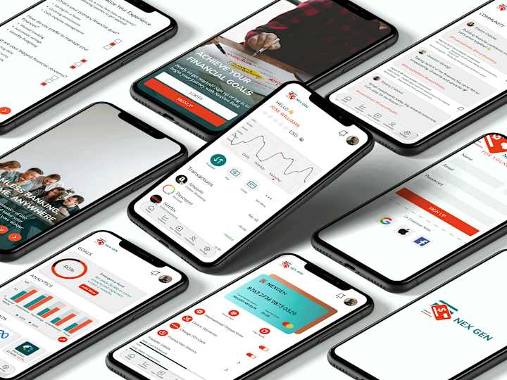 Cover image for NEXGEN - Bank App UX Case Study