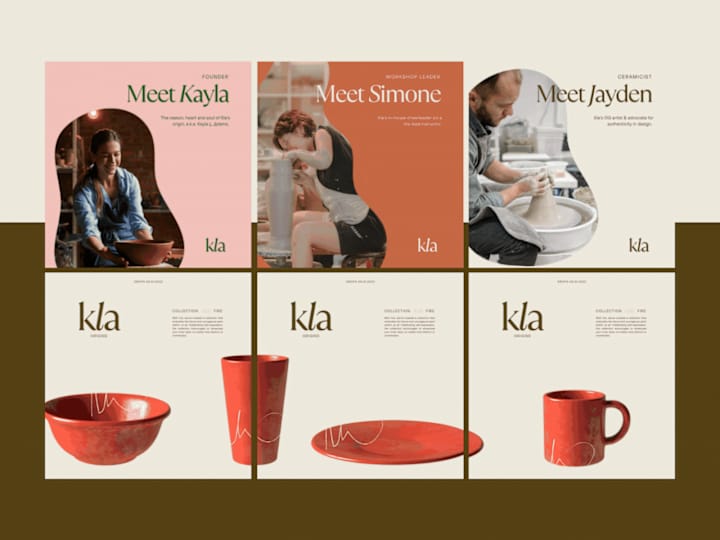 Cover image for Kla Ceramics | Brand Identity & Social Media