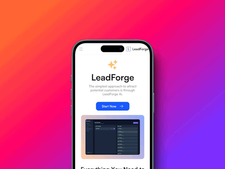 Cover image for LeadForge AI Landing Page