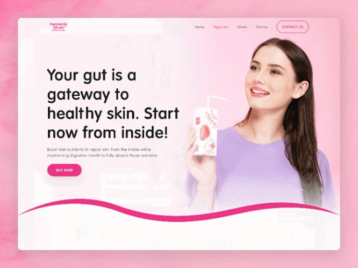 Cover image for Redesign Heavenly Blush Landing Page