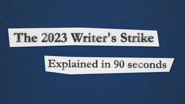 Cover image for Vox Style Writers' Strike Motion Graphics Video